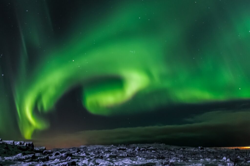 the green aurora borealis